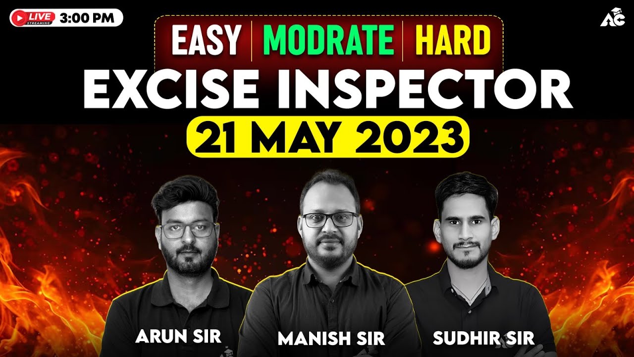 Punjab Excise Inspector 21 May 2023 | Punjab Excise Inspector Exam Analysis !!!