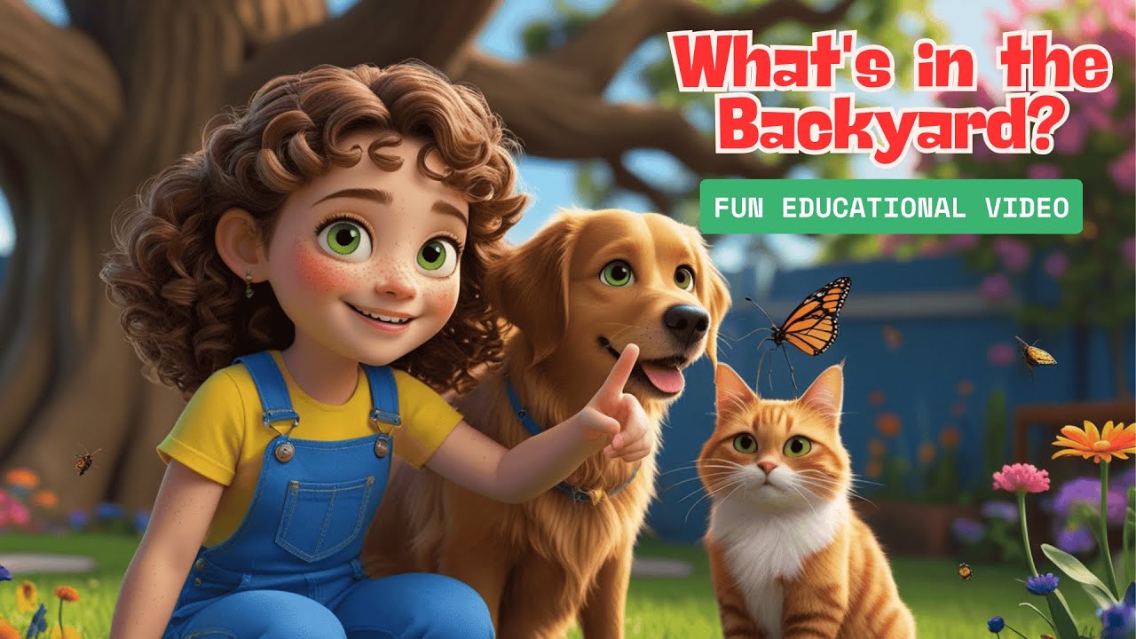 What's in the Backyard? | Fun video for Kids!