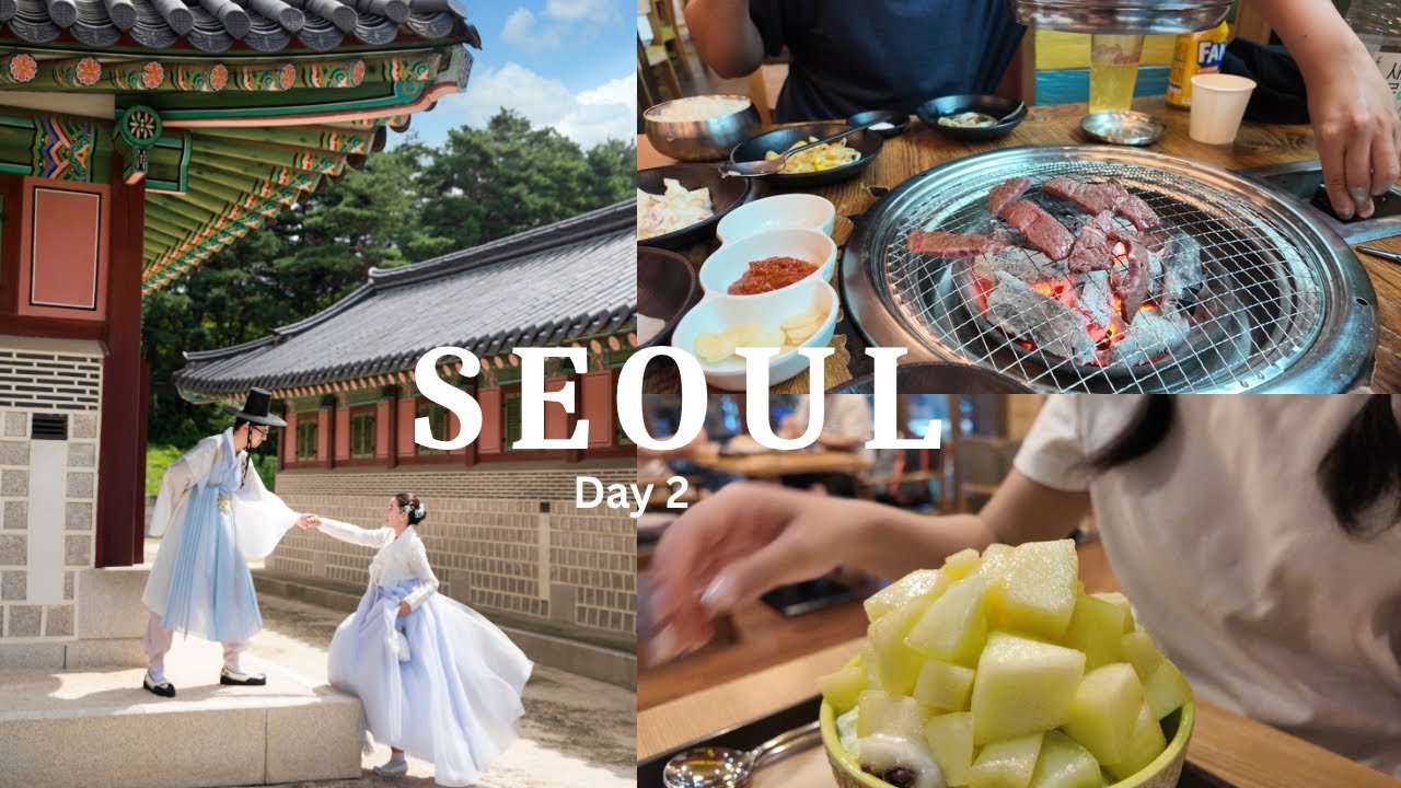 Seoul Adventures 🇰🇷 | Iconic Palace Photoshoot & Authentic Street Meat Market Tour