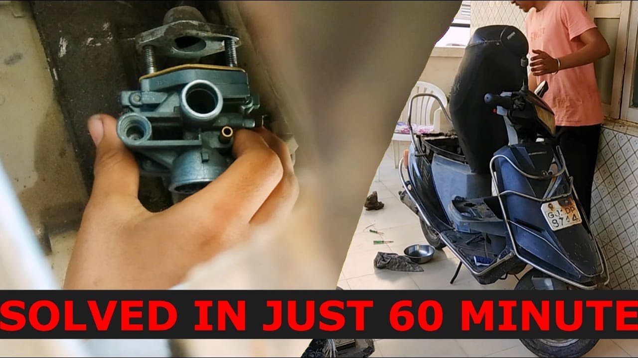 Starting Problem In TVS Scooty es | Carburettor Tuning | Mileage Setting | Carburettor Cleaning