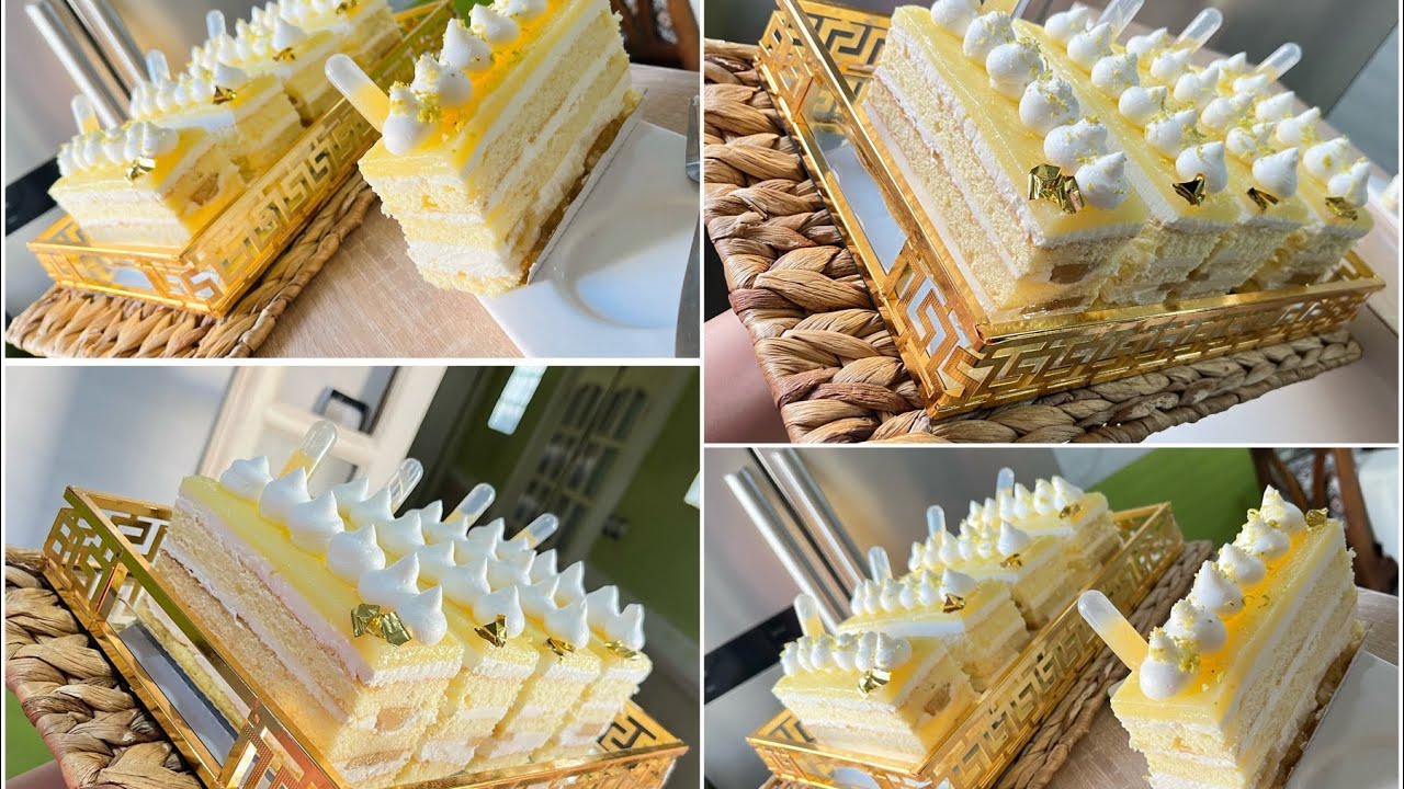 باتيسري ليطرونش 🍋ورشة مجانية 💯اتعلميهم من دارك 😍les tranches 🍋 pâtisserie 🥮 citron