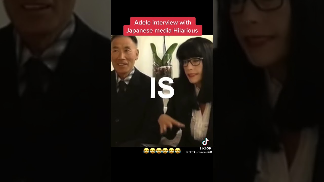Adele interview with Japanese😂#funny #fyptiktok #السعودية #fyp #comedy #tiktok #fun #freefire #free