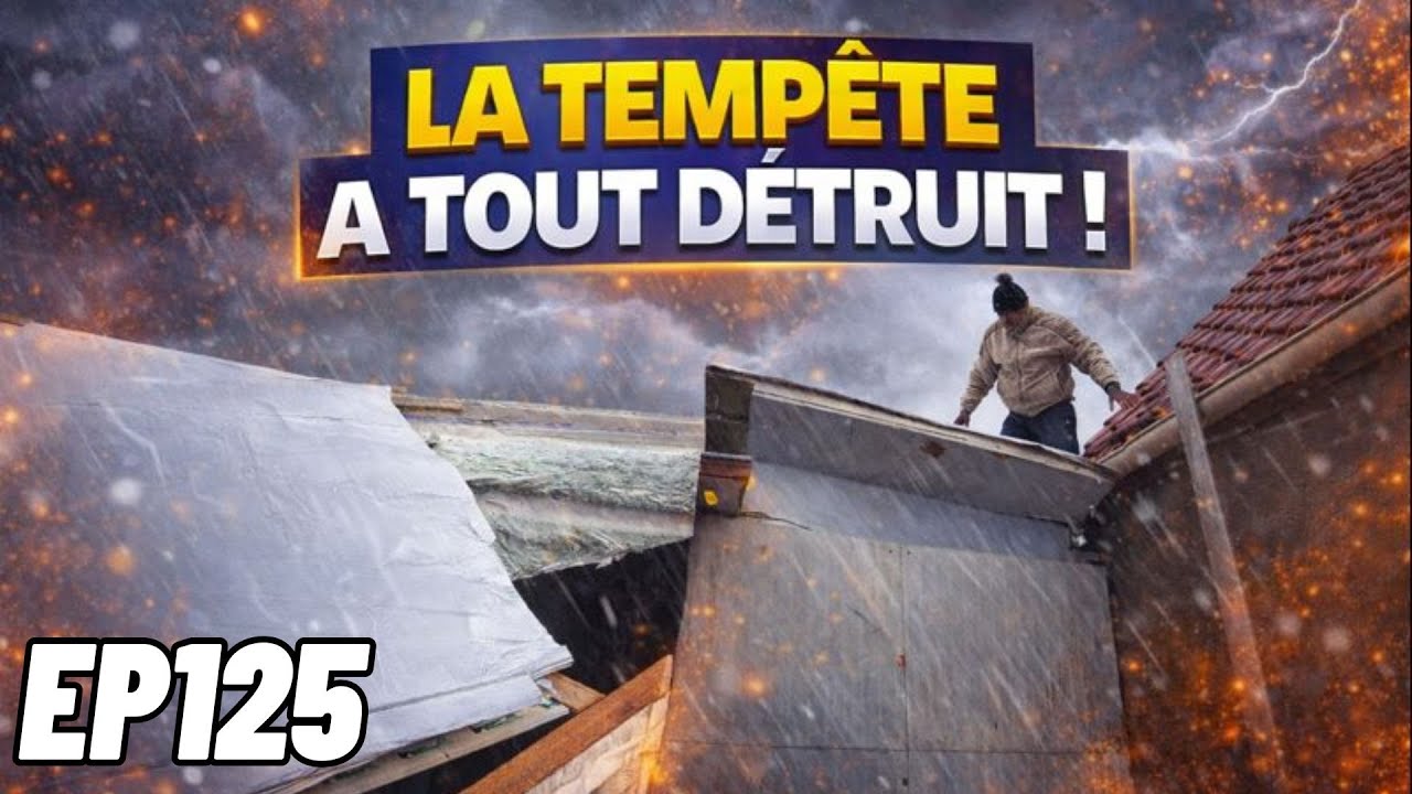 EP125 LA TEMPÊTE A TOUT ARRACHER LE HANGAR, ON A EU PAS MAL DE DEGATS ...