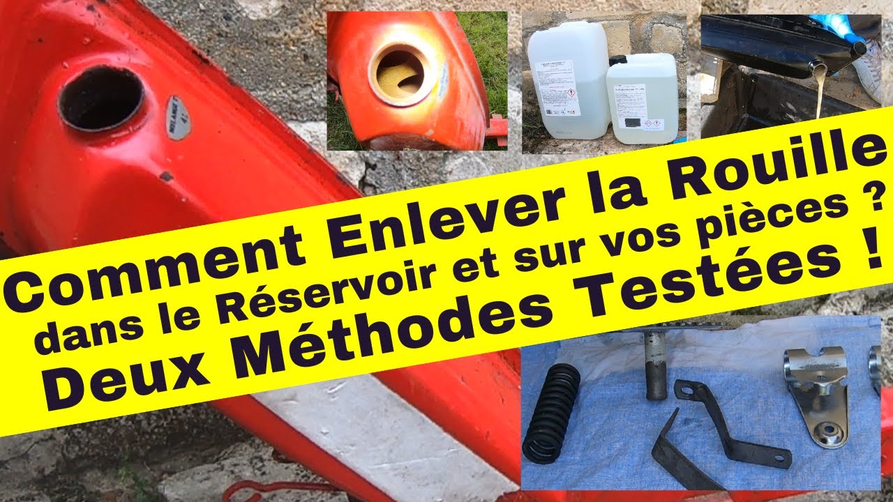 Tuto Mobylette - Enlever la rouille du réservoir. Quelle Méthode : Acide phosphorique ou Vinaigre ?