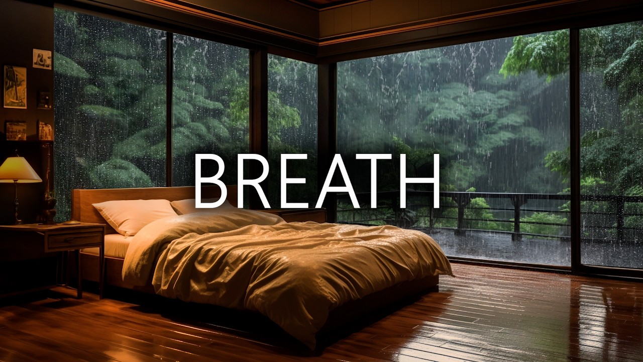 Soft Piano with Rain | Gentle rain and piano music for focus and relaxation | Meditation