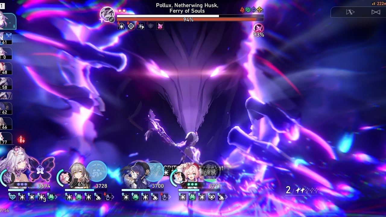 3.2 MOC Pollux E0S0 Castorice x E0S1 Hyacine 3 Cost 0-Cycle Clear | Honkai Star Rail