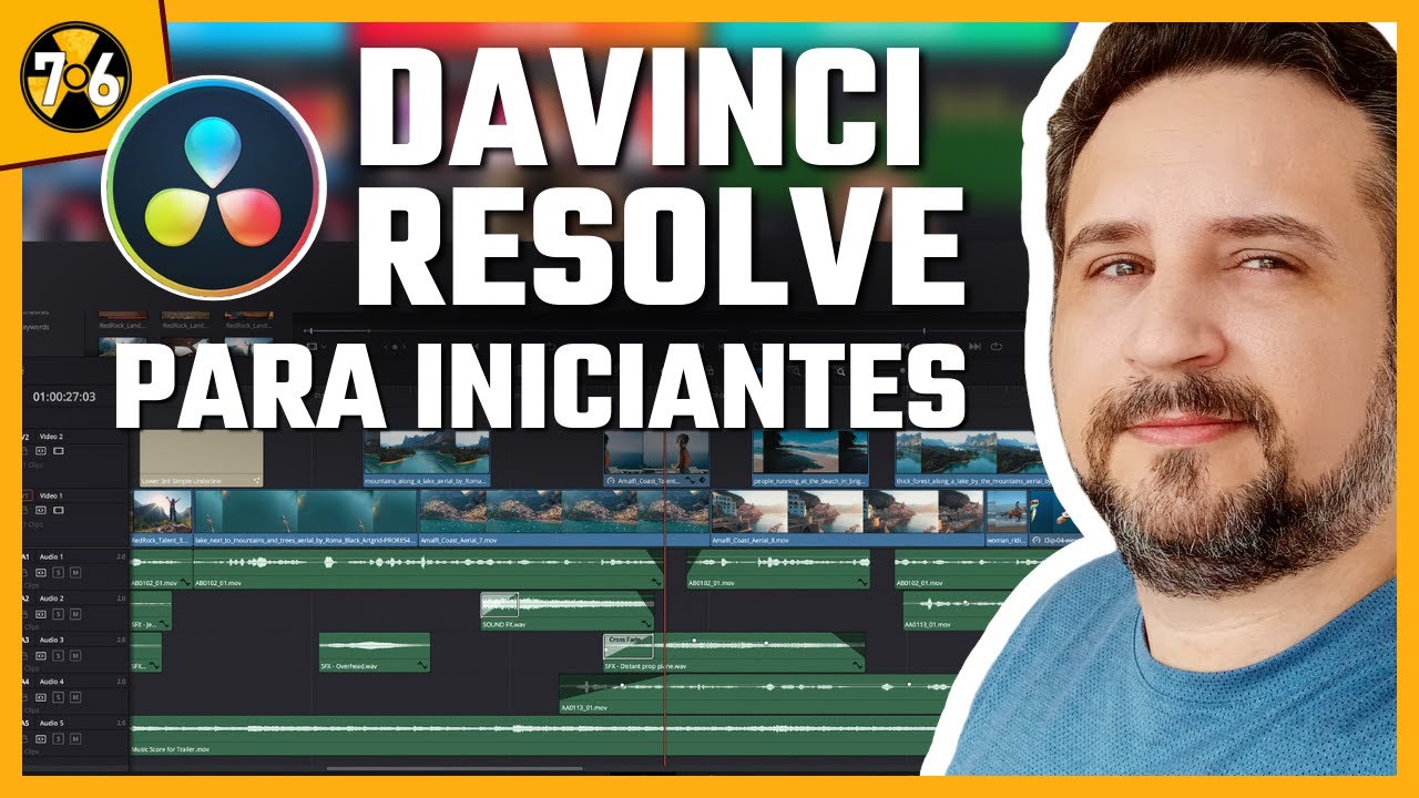 DaVinci Resolve para Iniciantes - Como Editar V&iacute;deos - Completo!