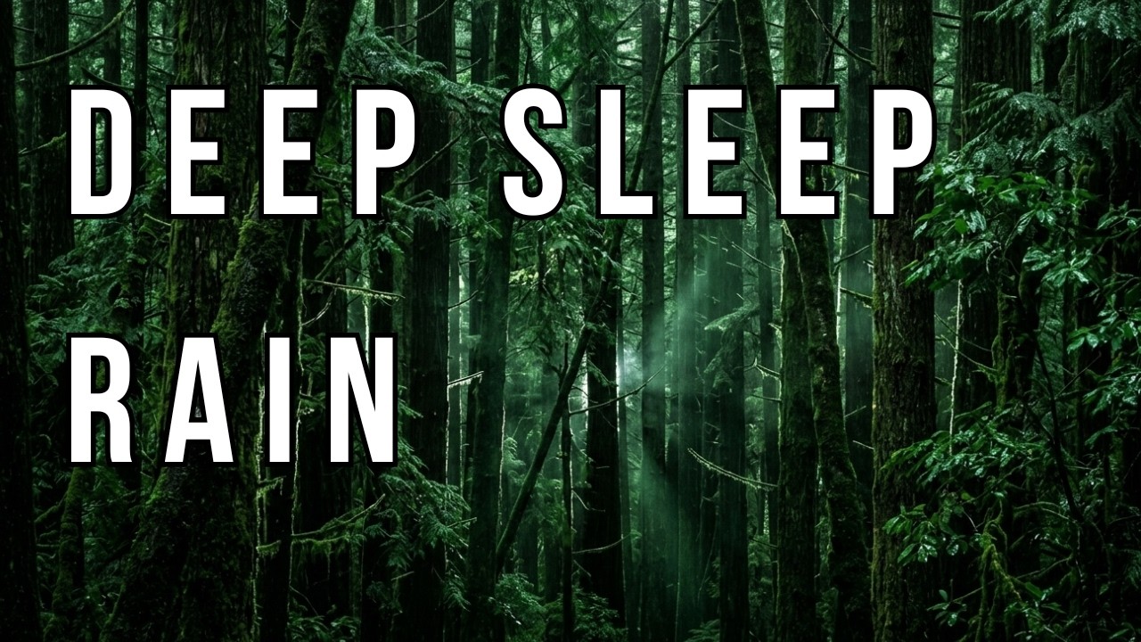 Deep Sleep Rain Sounds 🌲 Calm Rain in a Misty Forest | Relaxing Nature Ambience