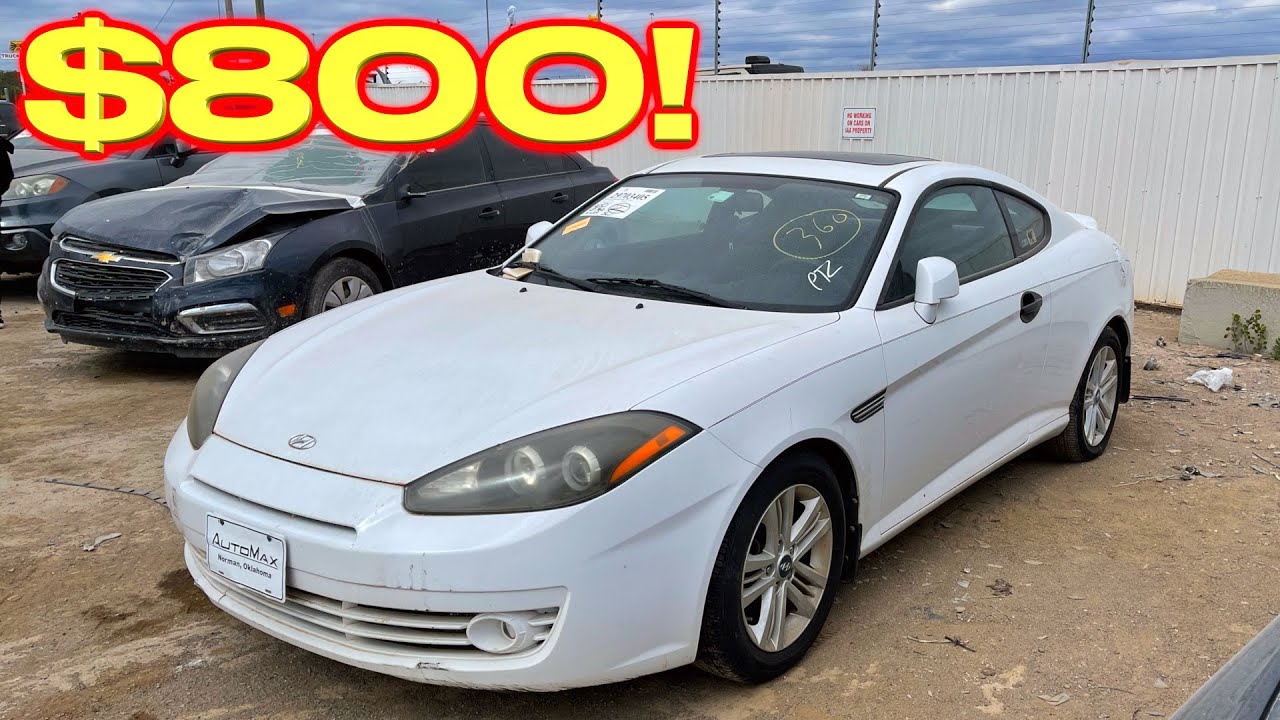 I won a 2008 Hyundai Tiburon from IAA for $800!! *BIG ISSUES They Damaged it!!*