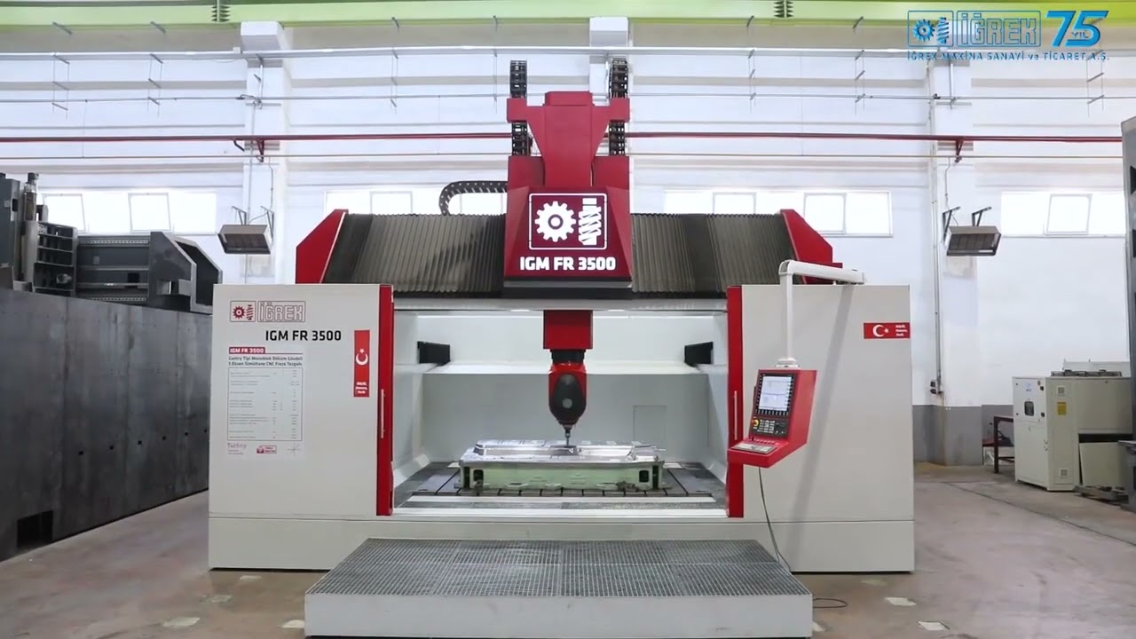 İğrek Makina Türkiye' nin İLK 5 eksen CNC makinası IGM FR 3500 Teknik Özellikleri   Tanıtım Filmimiz