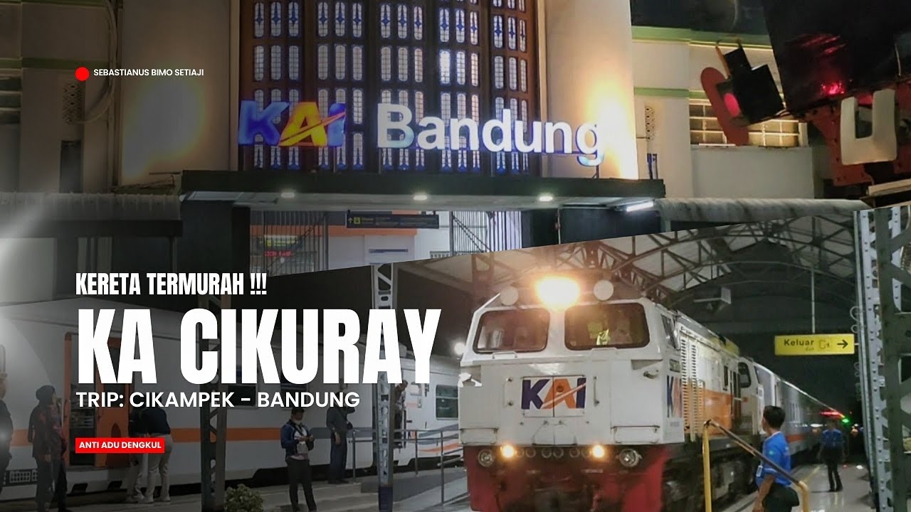KERETA MURAH ANTI ADU DENGKUL CUMA Rp 45.000,- ‼️ Trip Cikampek - Bandung naik KA Cikuray
