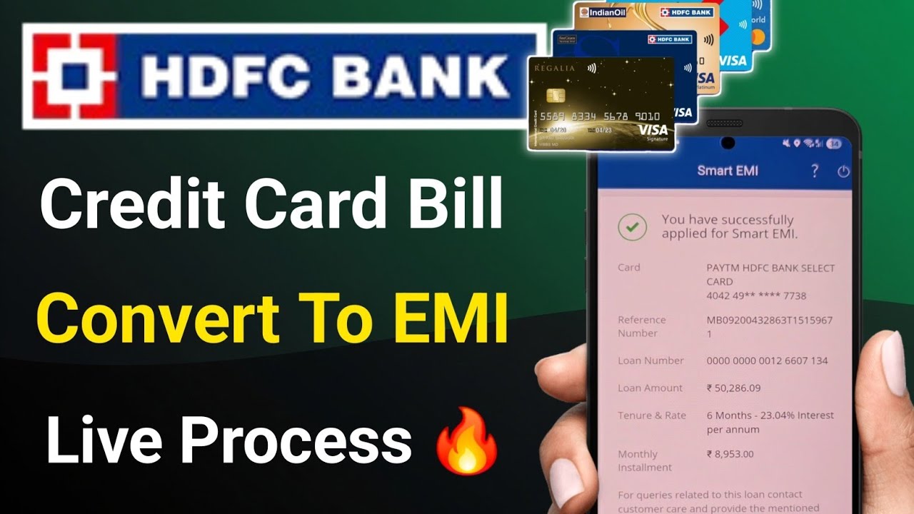 Hdfc Bank Credit Card Bill Convert To EMI | Hdfc Credit Card Bill In to Emi