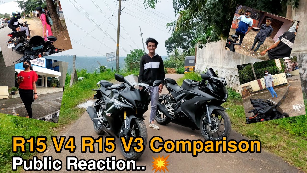 R15 V4 R15 V3 comparison... ❗||Public Reaction ആർക്കൊക്കെ ഇഷ്ടപ്പെട്ടു നോക്കാം...