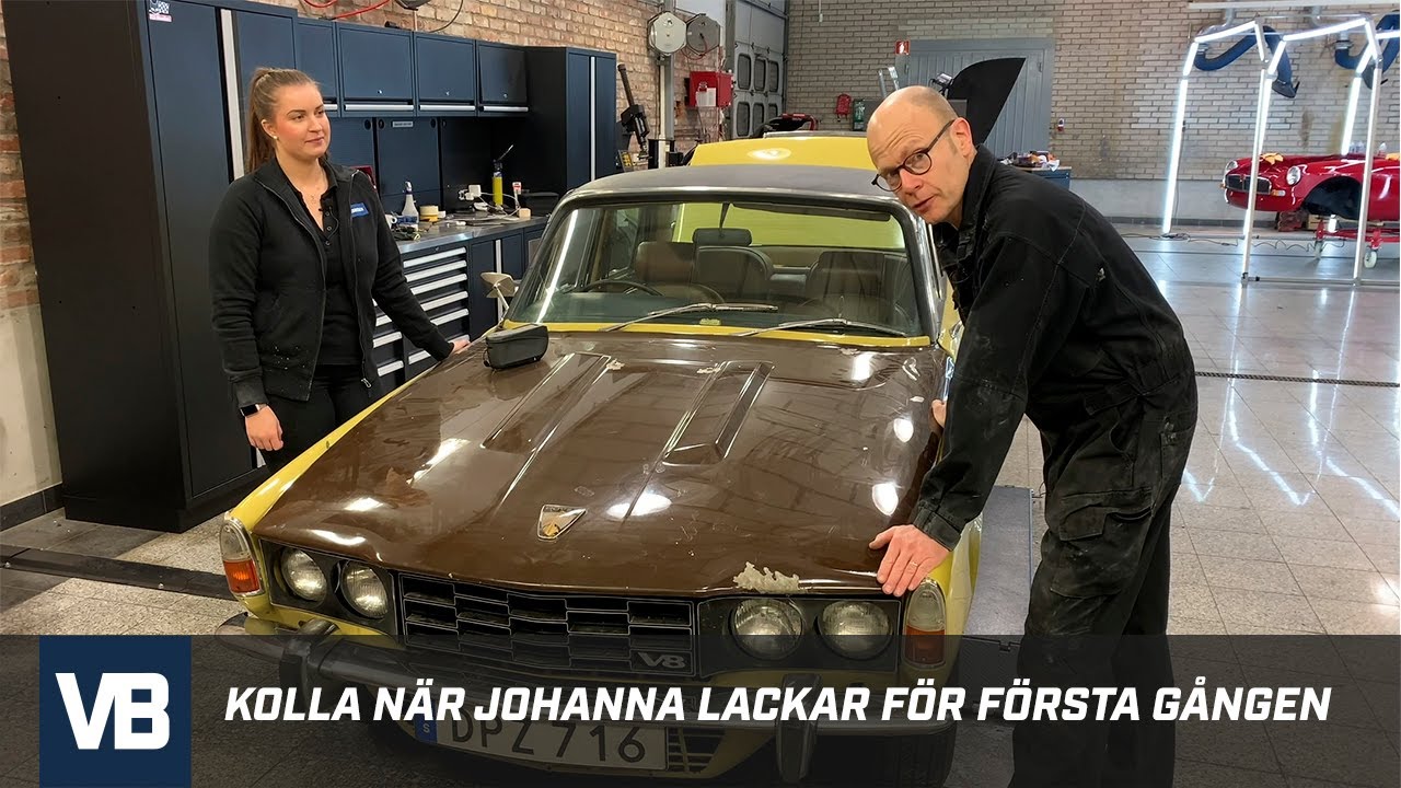 Kolla när Johanna lackar för första gången - NOVOL från Verktygsboden