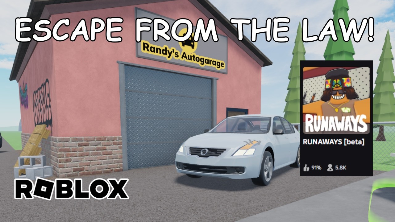 ПОБЕГ ОТ ЗАКОНА В ROBLOX RUNAWAY