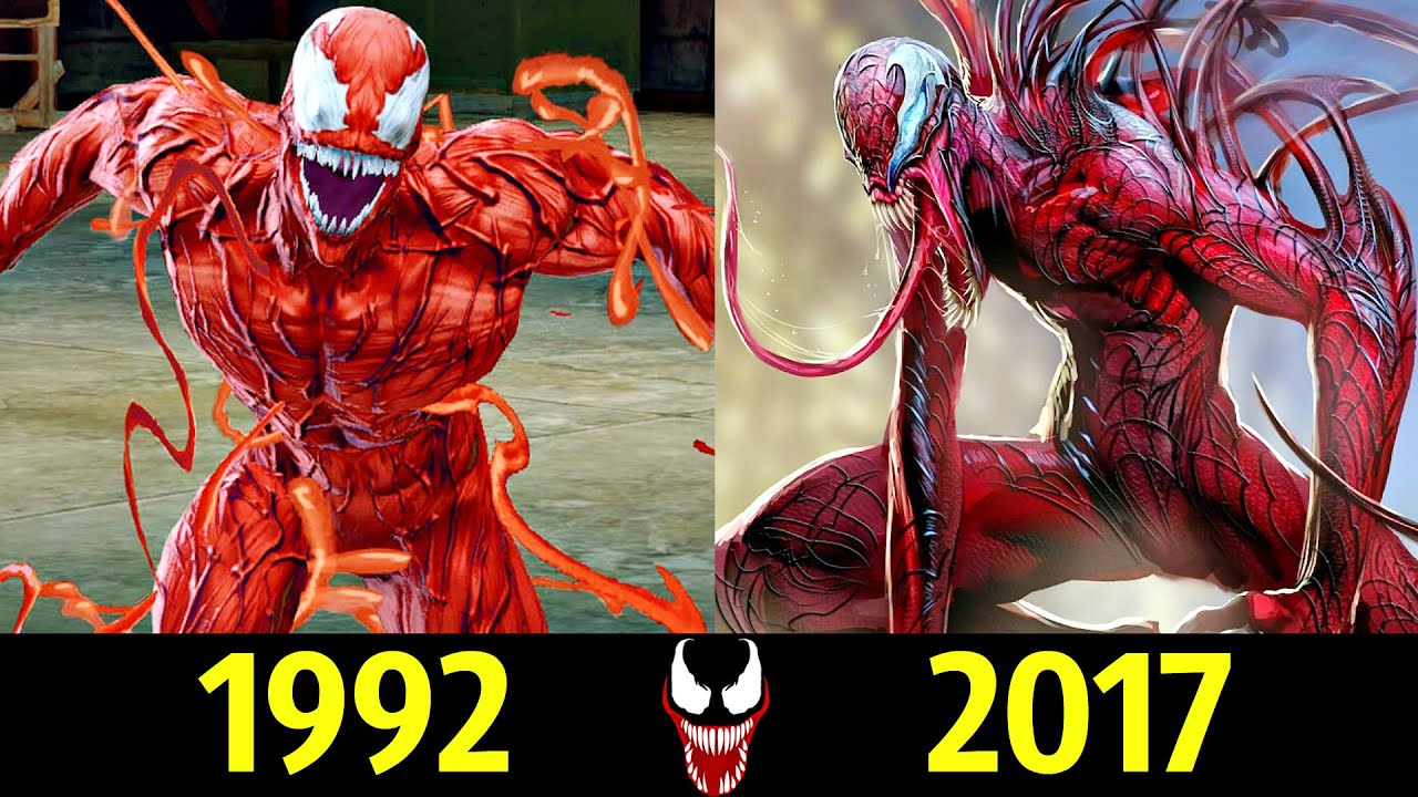 😡 Карнаж - Эволюция (1992 - 2017) ! Все Появления в ИГРАХ 😱!