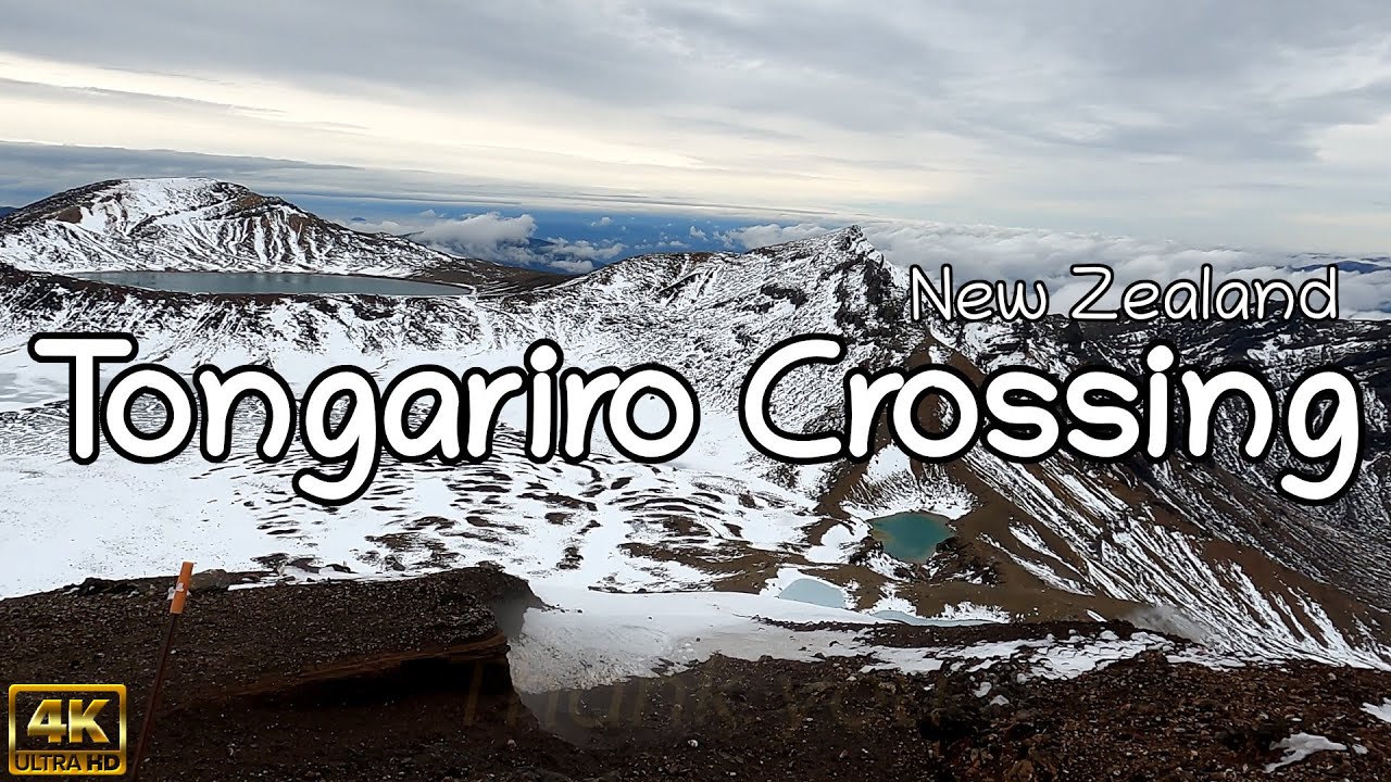 Tongariro Alpine Crossing (Mid June) | New Zealand Hiking | 4K