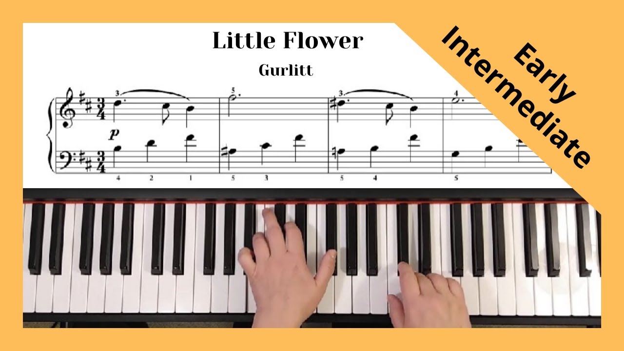 Gurlitt - Little Flower, Op. 205 No. 11, piano (Early intermediate level)