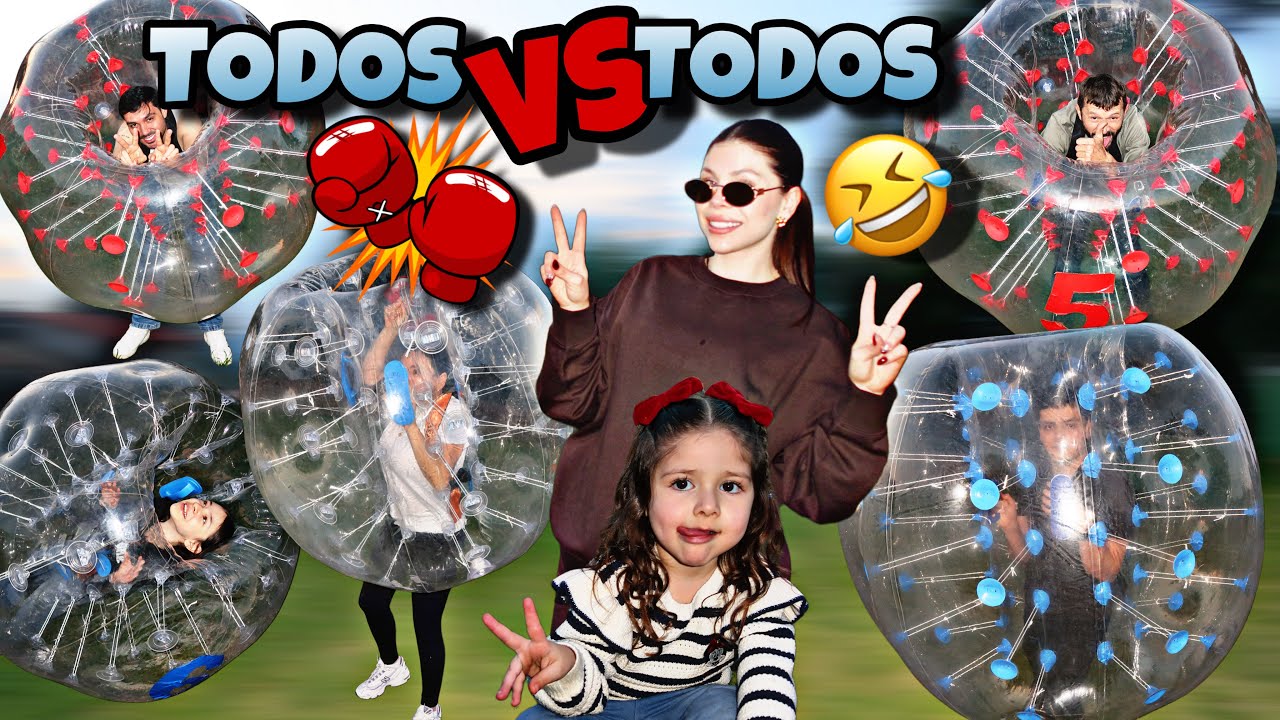 JUGANDO Y DÁNDONOS CON TODO 🤣 BURBUJAS INFLABLES | VLOG 