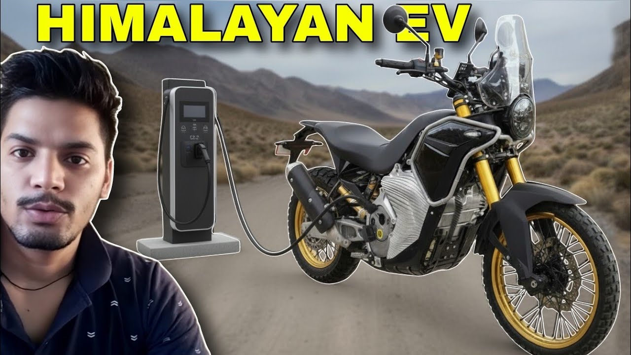 Himalayan EV spotted testing with generator Charging ⚡🤫