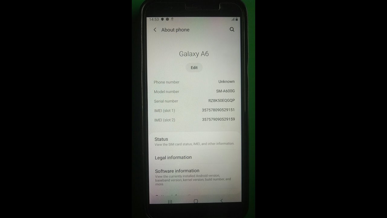 Samsung A600G  downgrade from Android 10  to Android 9 (Tuch not working, solved)