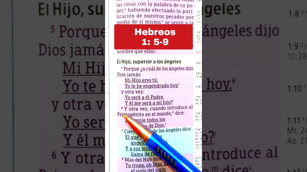 #lecturabíblica #fe #videoscristianos #versiculosbiblicos Hebreos 1:5-9. Cristo, Jesucristo