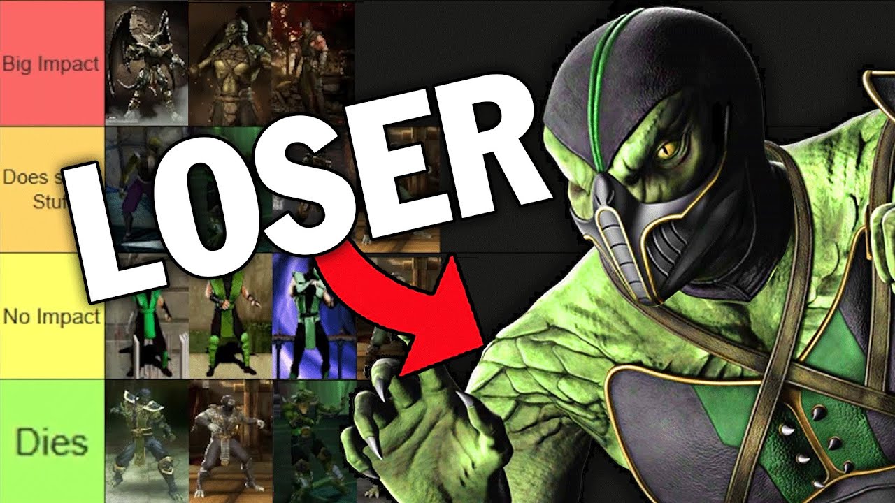 Ranking Reptile in EVERY Mortal Kombat Game!