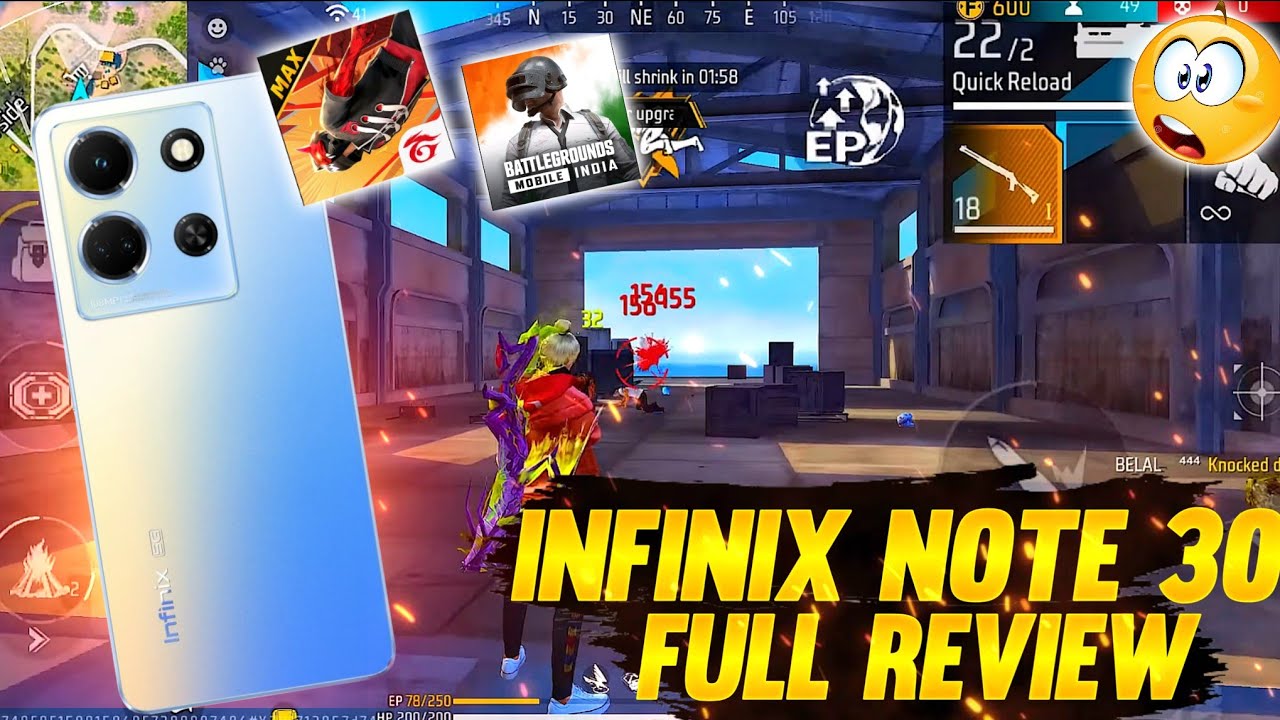 Infinix Note 30 5G Free Fire Test || Infinix Note 30 5G Free Fire Gameplay | Infinix Note 30 FF Test