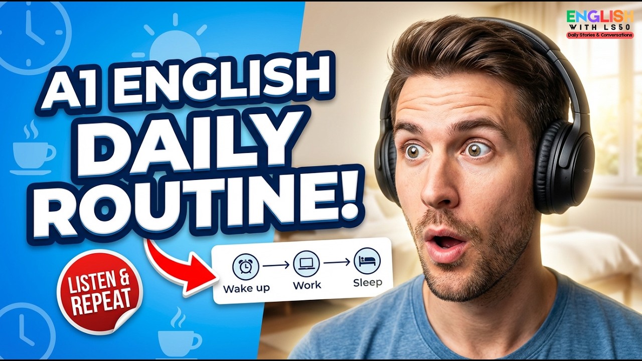 A1 English Listening: Can You Understand My Daily Routine? (Easy English Podcast)