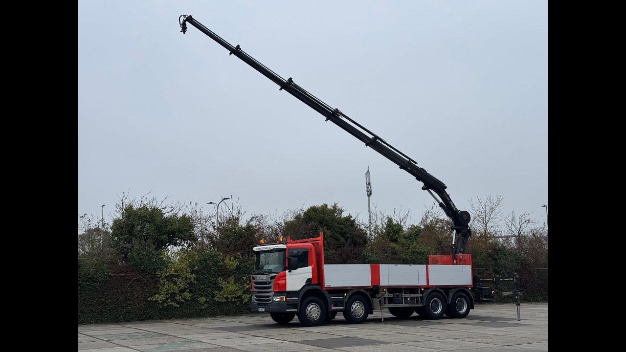 SCANIA P 410 8X4 - Manual Retarder - HIAB XS 288 HIPRO E5 / RADIO REMOTE - 2014