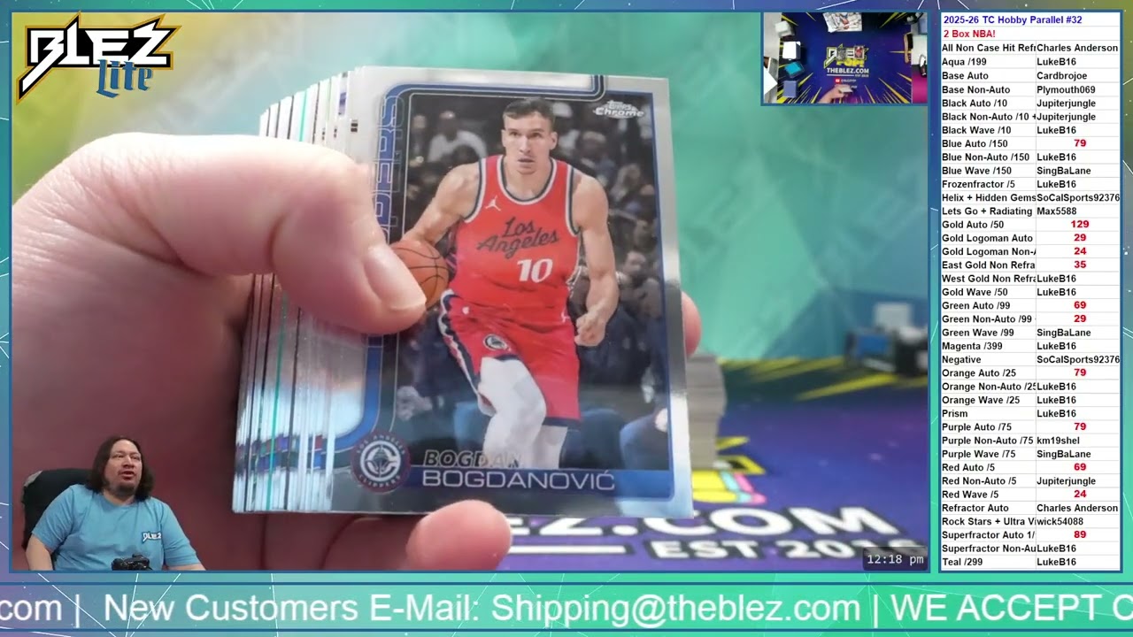 2025-26 Topps Chrome Hobby NBA 2 Box Break #32 Pick Your Parallel