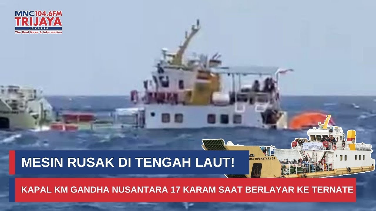 Detik-Detik Kapal KM Gandha Nusantara 17 Tenggelam di Maluku Utara, 7 Penumpang Masih Hilang!