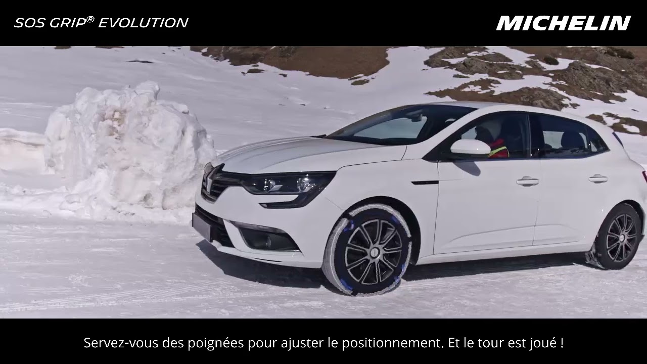 Montage des Chaussettes &agrave; neige SOS GRIP EVOLUTION de Michelin - Feu Vert