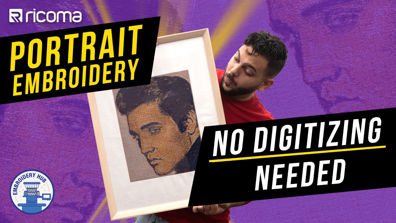 PORTRAIT EMBROIDERY | NO DIGITIZING Needed | High Profit Potential (EMB Hub Ep125)