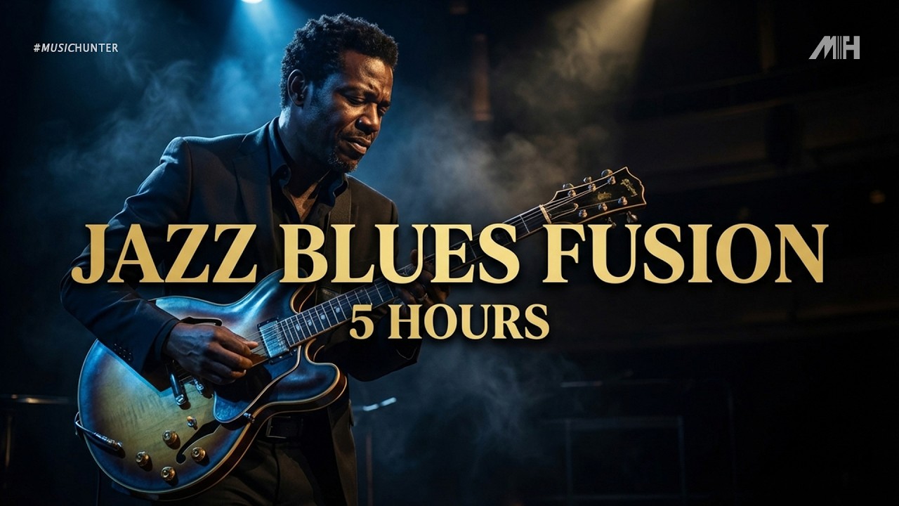Jazz Blues Fusion🎷&ndash; 5 Hours of Soulful & Dynamic Guitar Experience