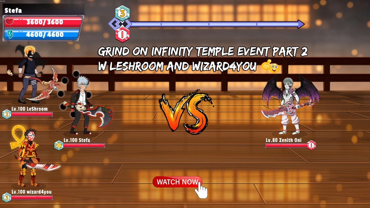 Tenno: Ultimate Ninja RPG - Grind On Infinity Temple Event #2 w / LeShroom & wizard4you - 2026