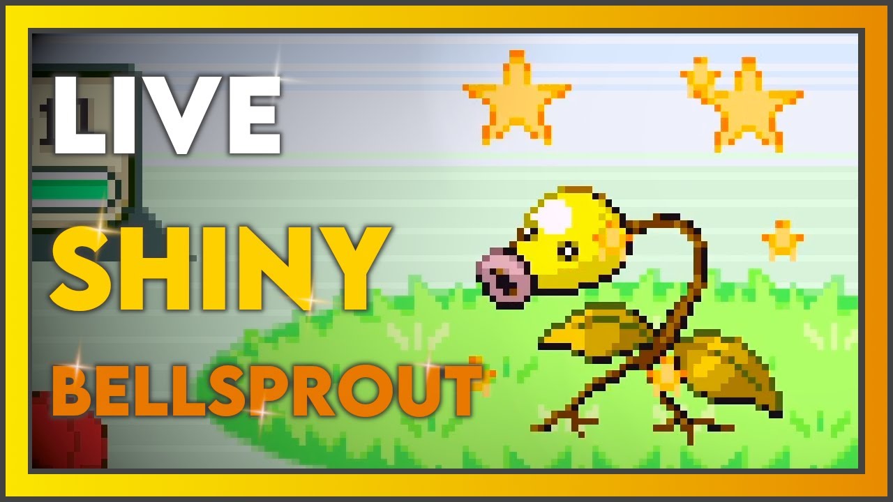[LIVE] Shiny Bellsprout after 2,357 REs in LeafGreen (DTQ #2)