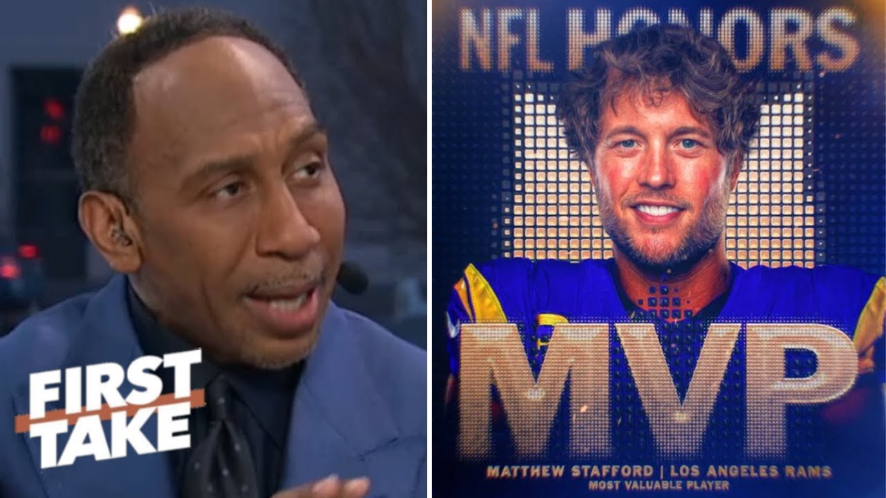 FIRST TAKE | Drake Maye got absolutely robbed! - Stephen A. reacts to Matthew Stafford wins NFL MVP