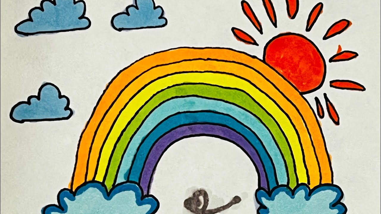 When a newbie draws a rainbow🌈