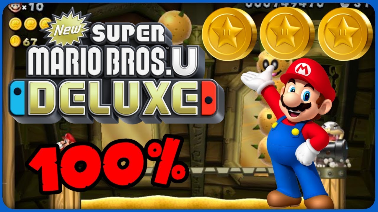2-C Morton's Compactor Castle ❤️ New Super Mario Bros. U Deluxe 100% ❤️ All Star Coins
