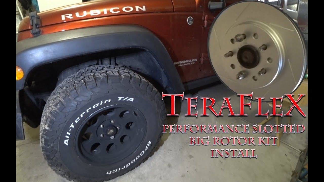Teraflex Performance Slotted Big Rotor Kit Install