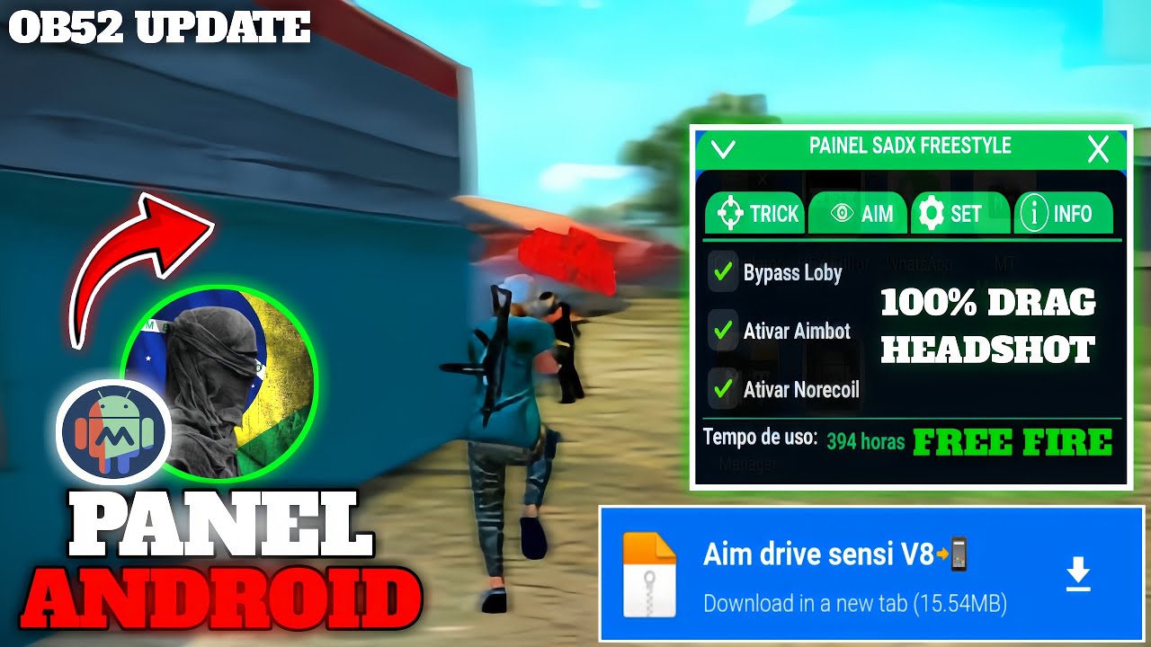 100% Working 🔥 !! ANDROID DARK AURA PANEL 🇧🇷 NEW VERSION 5.0 | FREE DOWNLOAD FILE  FREE FIRE (2026)