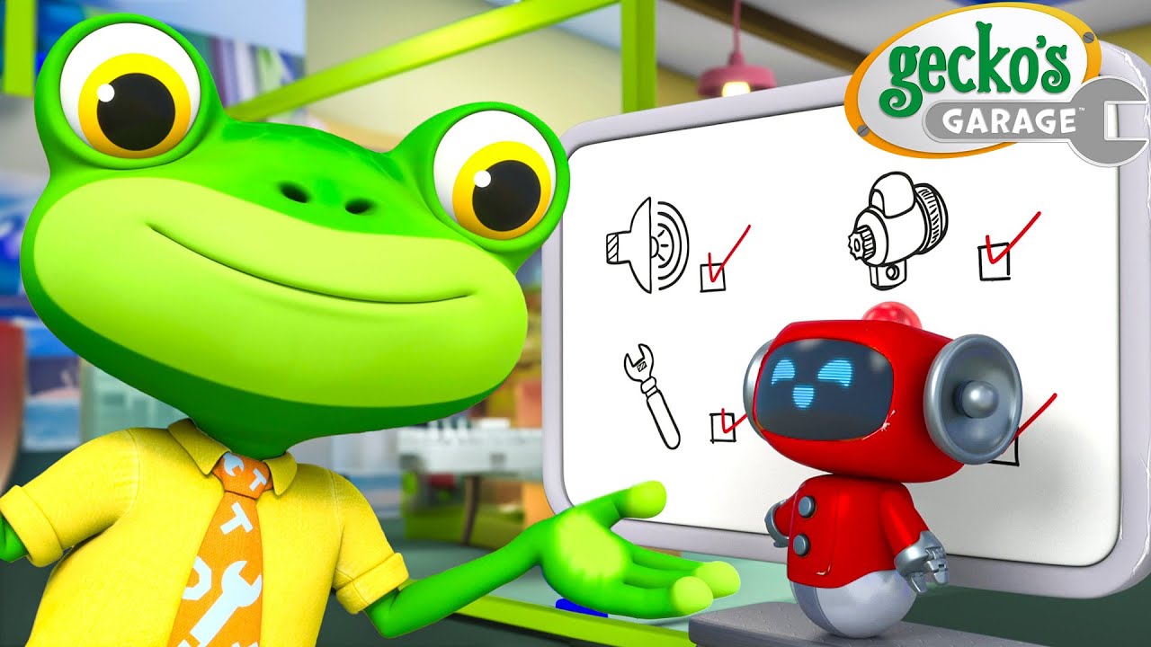 Gecko Becomes A Teacher | Max the Monster Truck | Truck and Bus Cartoon | Gecko's Garage