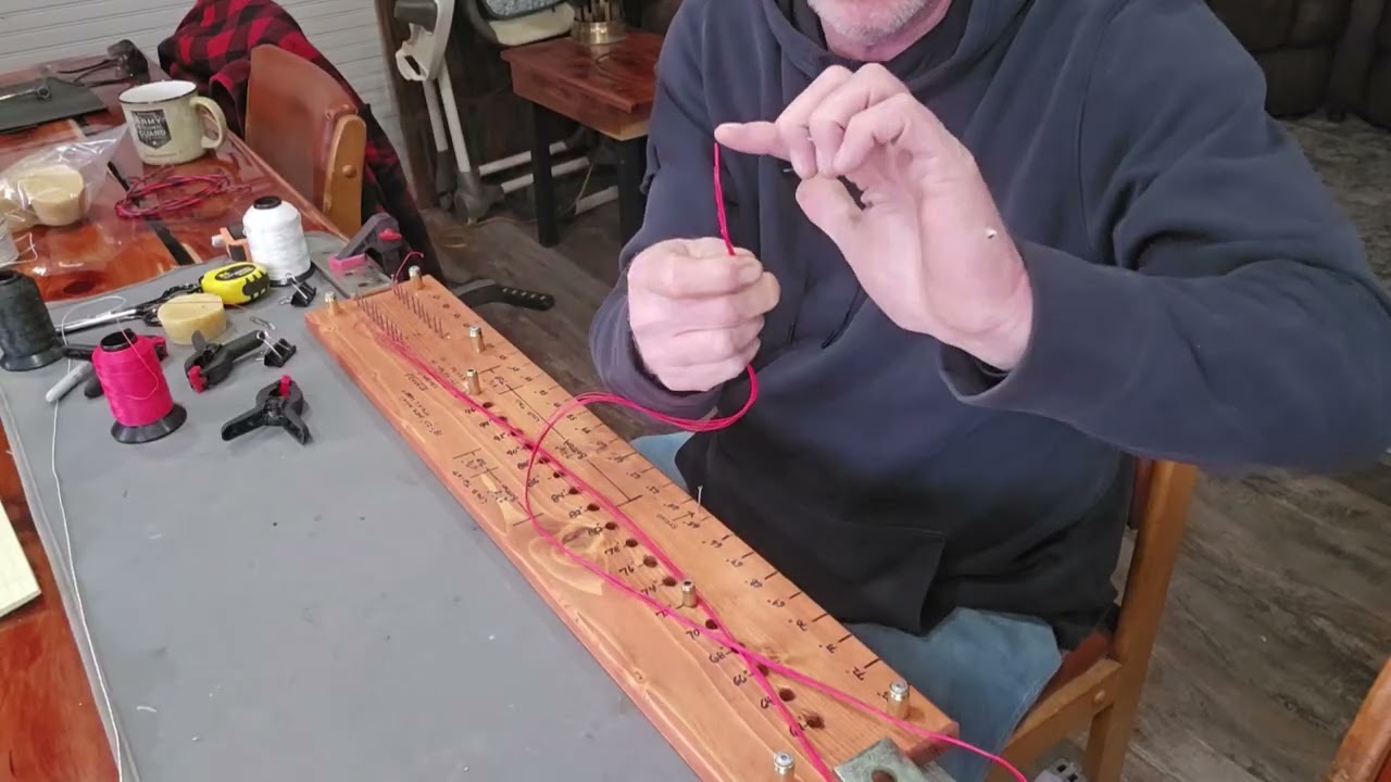 Building a flemish  bowstring.