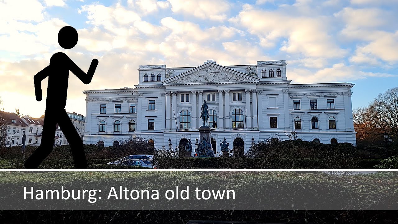 Der Geher in Hamburg: Altona old town