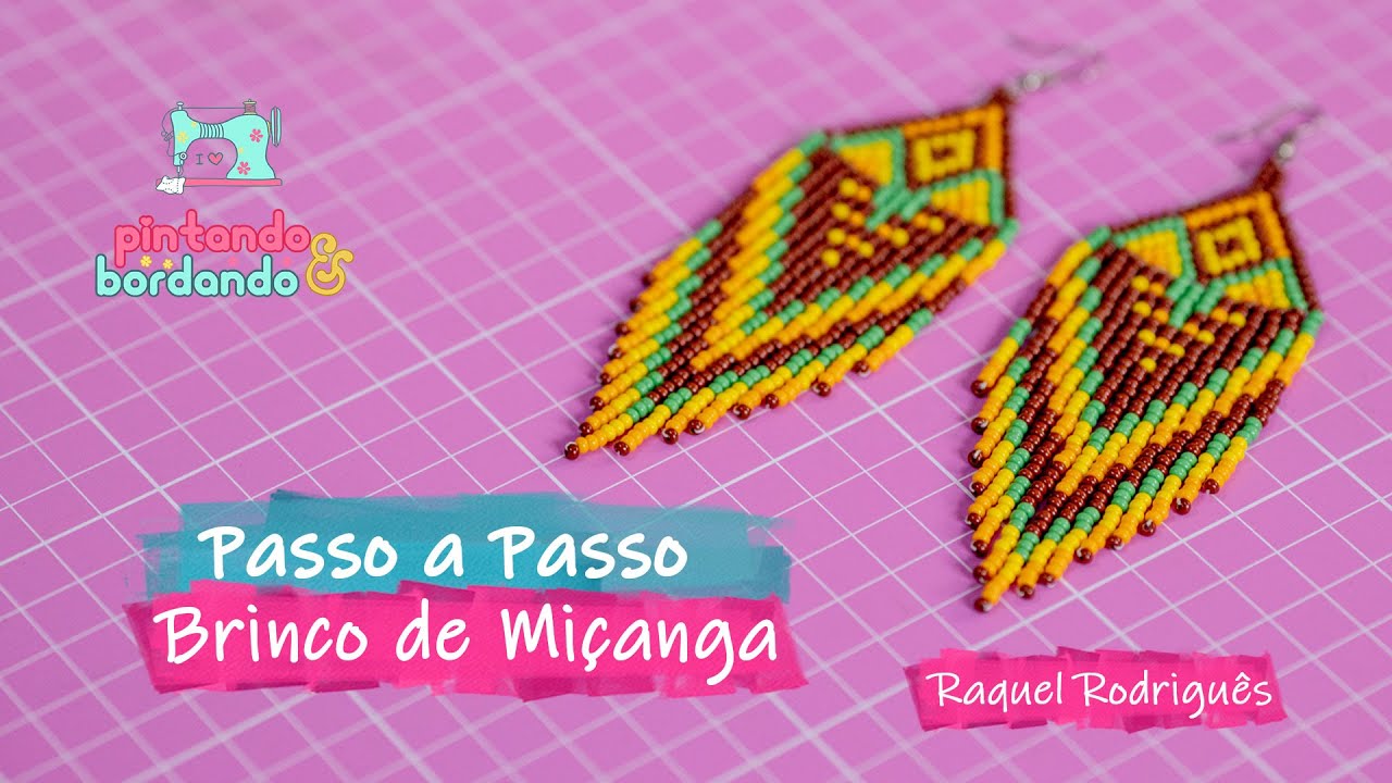 Passo a passo | Brinco de Miçanga | Raquel Rodriguês