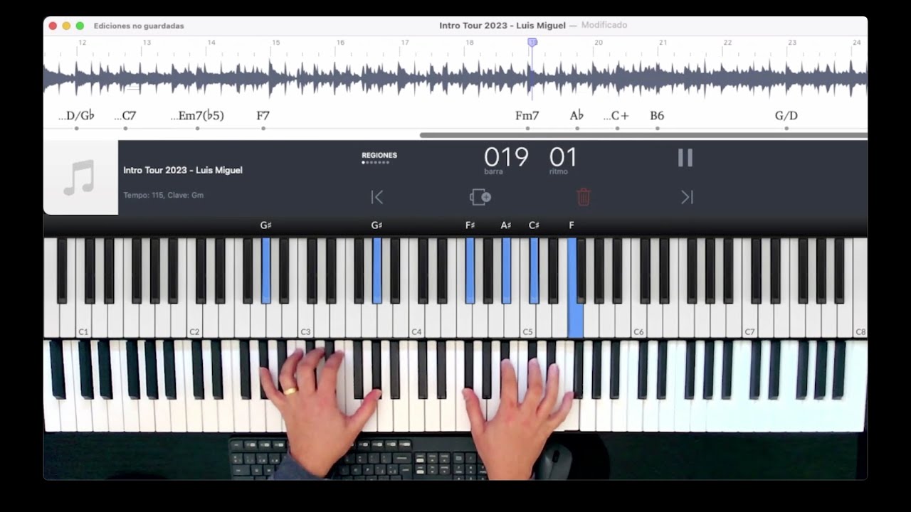 Intro Tour 2023-2024 | Luis Miguel | Piano Tutorial