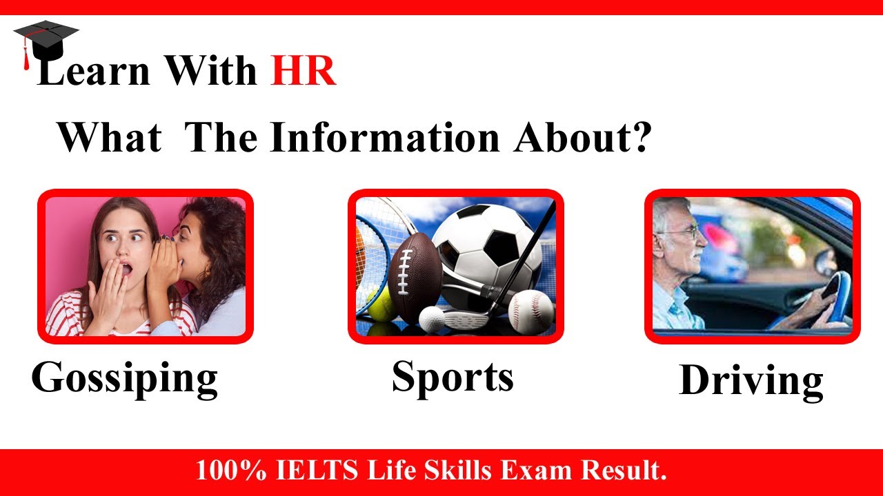 IELTS LIFE SKILLS A1 (Learn With HR)  LISTENING TEST