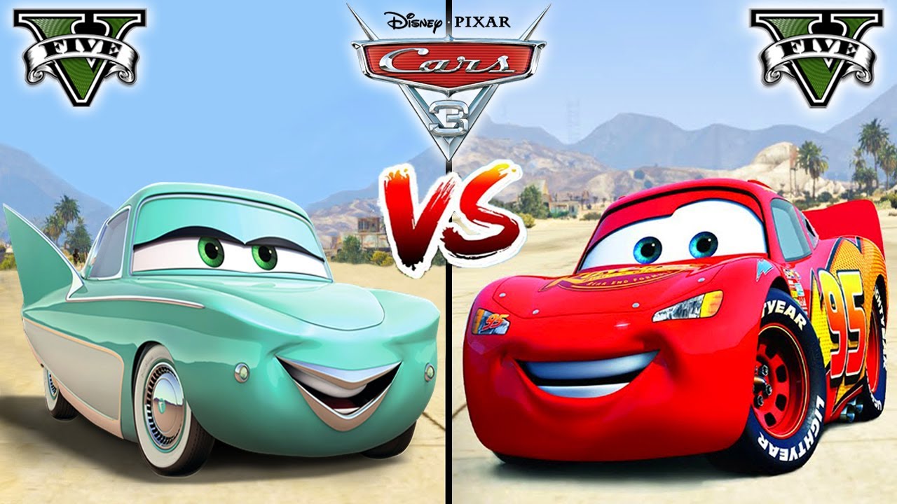 Lightning McQueen VS Flo (Disney cars) in GTA 5 - WHO IS BEST?