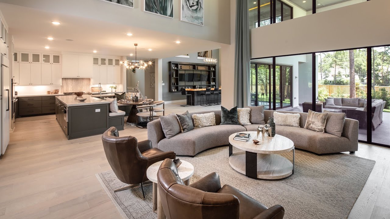 INSIDE A LUXURY MODERN CONTEMPORARY HOME NEAR HOUSTON TEXAS | 5 BED | 5.5 BATH | 6166 SqFt